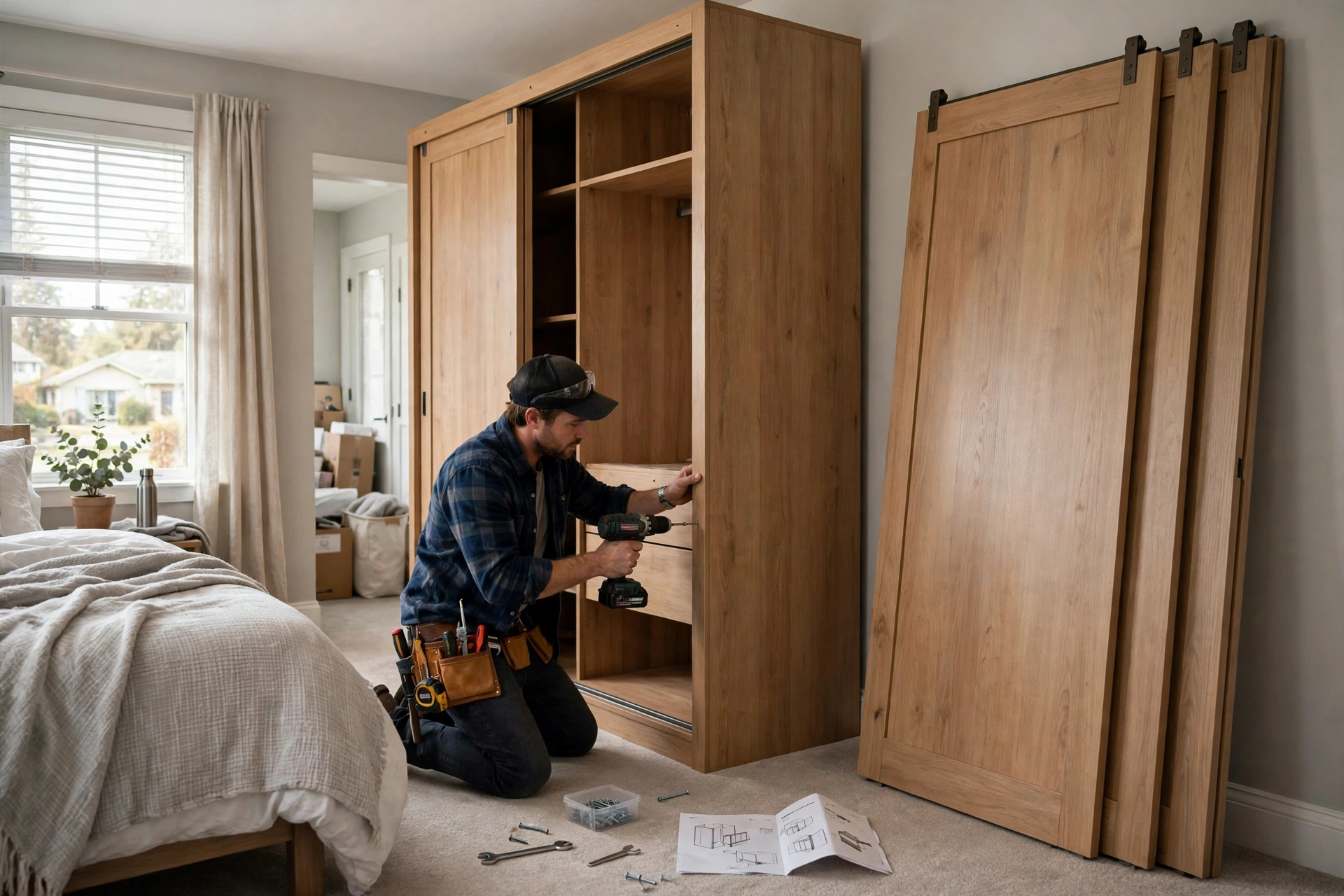 Furniture assembly in Newmarket — Homenza handyman assembling furniture in a home