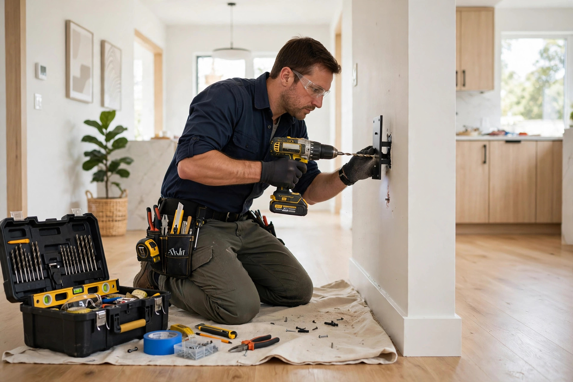 Handyman at work in Toronto - clean professional home repair